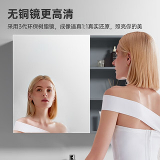 箭牌（ARROW）浴室柜实木洗手盆柜洗漱台脸盆柜一体陶瓷盆防潮浴室柜 雪松灰60cm【不含龙头配件】