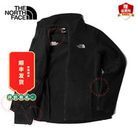 北面(The North Face)抓绒衣男款2022秋冬户外运动加厚保暖徒步登山抓绒外套 JK3/黑色/店长/评价有礼 M/170