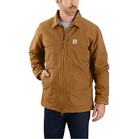 carhartt男夹克户外保暖上衣加厚羊毛工装外套耐磨耐脏春秋104293 Carhartt Brown L（适合胸围106-111cm）