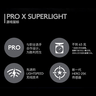 罗技（G）PRO X SUPERLIGHT无线游戏鼠标GPW2代狗屁王二代机械宏程电竞鼠标 GPW2代【魔法禁地】