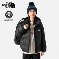 北面(The North Face)北面羽绒服女秋冬户外运动服防风保暖600蓬鹅绒休闲羽绒外套 JK3/黑色 L