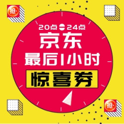 京东200-20元惊喜券最后1小时速抢！20点现货开卖可叠券