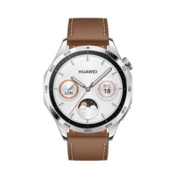 huawei 华为 watch gt4 智能手表 46mm 山茶棕 真皮表带