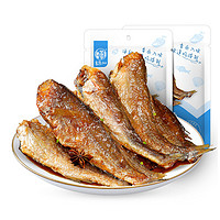 88VIP：华味亨 即食小黄鱼98g*2袋小鱼干零食带汁香酥深海鱼仔特产