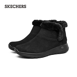 SKECHERS 斯凯奇 女士反毛皮加绒雪地靴 15501BBK