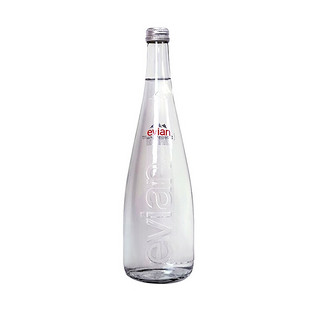 evian 依云 天然矿泉水750ml*1玻璃瓶