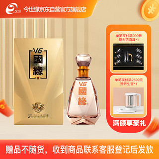 今世缘 国缘V6 49%vol 浓香型白酒 500ml 单瓶装