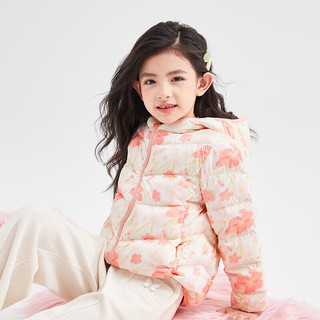 Deesha 笛莎 女童2023冬时尚长款羽绒服B32346803花色130