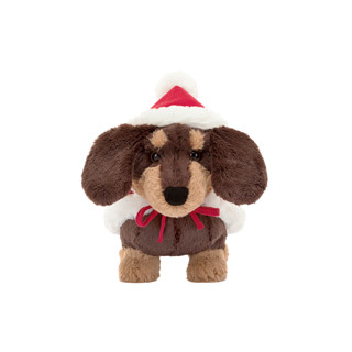 Jellycat 2023圣诞Winter Warmer奥托腊肠犬 毛绒玩具玩偶公仔 Winter Warmer奥托腊肠犬 H15 X W7 CM