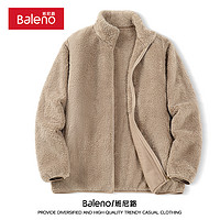 Baleno 班尼路 墨绿色双面珊瑚绒外套