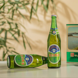yanjingbeer燕京啤酒老燕京12度特制640ml12瓶整箱装