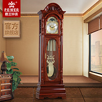 POWER 霸王 钟表落地钟中式实木中国风时钟创意古典机械立钟欧式客厅座钟