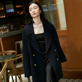 MO&Co. 摩安珂 大翻领羊毛呢外套女装