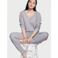 维密 舒适柔软长袖睡衣女夏天长裤家居服套装