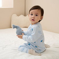 限尺码：Tongtai 童泰 秋冬款婴儿衣服3个月-3岁男女宝宝保暖家居套装新生儿对开套装
