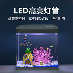 JIYJNJINGGONG 技研精工 桌面超白玻璃 懒人鱼缸 220