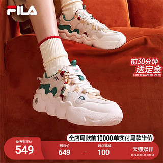 FILA 斐乐 Panini Xmas 女子休闲运动鞋 F12W312113F