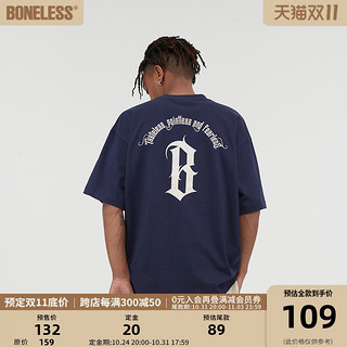 BONELESS 基础字体LOGO短袖T恤 K1271