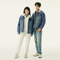 Levi's 李维斯 男士仿羊羔绒毛领牛仔外套