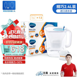 BRITA 碧然德 设计师滤水壶 2.4L装12枚滤芯一壶13芯，拍2件