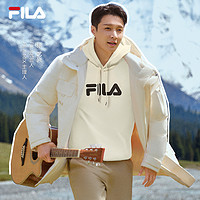 FILA 斐乐 卫衣男女美式复古连帽加绒上衣