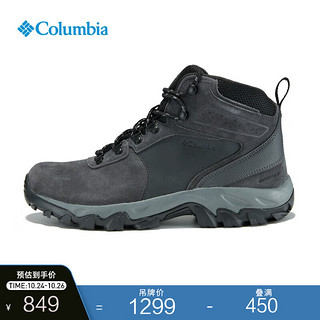 哥伦比亚 户外男子防水抓地耐磨透气旅行徒步登山鞋BM2812 011(深灰色) 42(27cm)