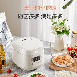 美的 316L不锈钢内胆 电饭煲  白玉 1.8L