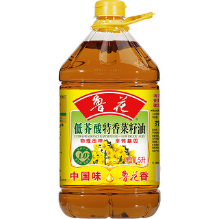 抖音超值购：luhua 鲁花 低芥酸 压榨特香菜籽油 5L