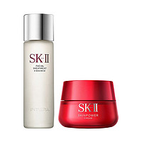 黑卡会员：SK-II 护肤套装 (PITERA精华系列护肤精华露230ml+大红瓶系列赋能焕采精华霜轻盈型50g)