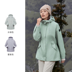 88viptoread探路者冲锋衣单层女冬户外运动外套防水防风保暖登山服