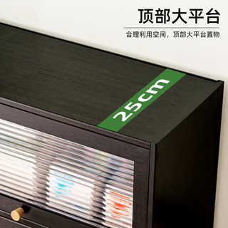  MU MA REN/木马人 三层42长 桌面书架  【长虹翻门】黑色-三层42长 长42cm;宽25cm;高70cm