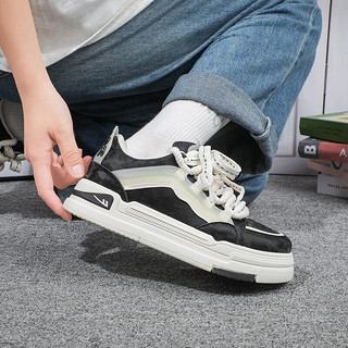 回力板鞋女鞋时尚休闲潮鞋耐磨软底透气运动鞋 WXY(S)-3508C 黑米 35