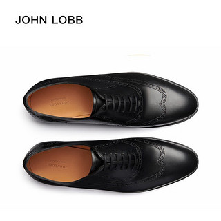 JOHN LOBB【冬】男士Bristol 黑色牛津小牛皮雕花鞋 10(44)