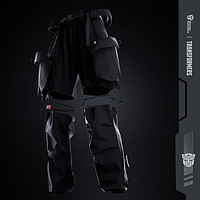 Monster Guardians工装裤男 黑色机能风变形金刚联名款百搭 Functional Black  机能黑长裤 M