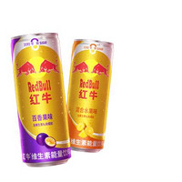 Red Bull 红牛 RedBull红牛 维生素能量饮料325ml*6罐百香果混合水果