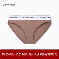 卡尔文·克莱恩 Calvin Klein 内衣女士美拉德比基尼三角内裤QF7047AD 5R4-咖色 M