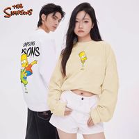 the Simpsons 辛普森一家oversize圆领卫衣男女款时尚法式长袖