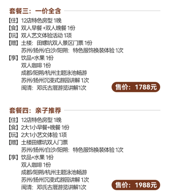 主打小众和非标的青普，趁大促拿下！青普文化行馆 全国12店1晚通兑套餐