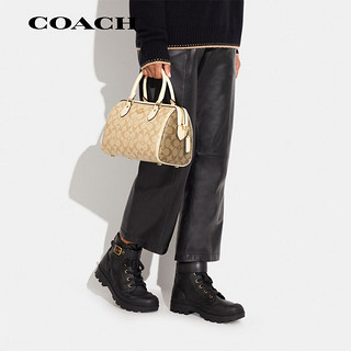 COACH 蔻驰 女士中号单肩手提包波士顿桶包卡其色/浅沙色CH486IMOT4