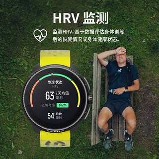 SUUNTO 颂拓 Race 心率血氧多频多星HRV跑步铁三游泳户外运动手表 乌木黑