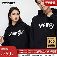 Wrangler 威格 男女款连帽卫衣 WMT002336100893-A01070 黑色 XL