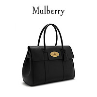Mulberry 玛珀利 女士牛皮单肩包 HH5215-346G110 黑金色 大号