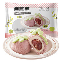 北记 青稞豆沙山竹包210g（6只 0添加 儿童早餐速食 卡通水果造型包）