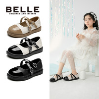 BeLLE 百丽 童鞋女童鞋儿童皮鞋公主鞋时尚单鞋软面鞋子童鞋
