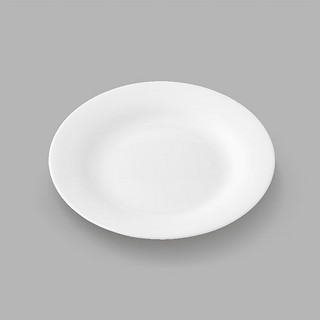 NITORI宜得利家居 餐厅厨房餐具骨瓷圆盘意面盘方盘 18cm骨瓷圆盘