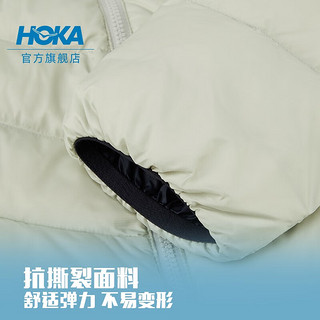 HOKA ONE ONE女款户外连帽羽绒服Outseeker DownJacket保暖防泼水 水星灰 XS