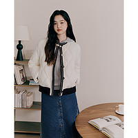 BEANPOLE 滨波 2023秋冬新款女士小香菱格纹90%鹅绒羽绒服