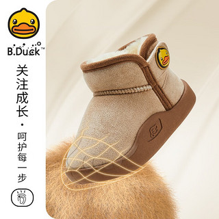 B.Duck 小黄鸭童鞋 儿童雪地靴 冬季保暖棉靴