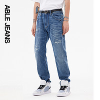 ABLE JEANS 欧帛牛仔 水洗直筒牛仔裤舒适男士牛仔裤