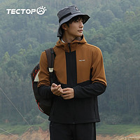 探拓（TECTOP）款户外风衣 防风保暖登山休闲衣 男款经典黑 S